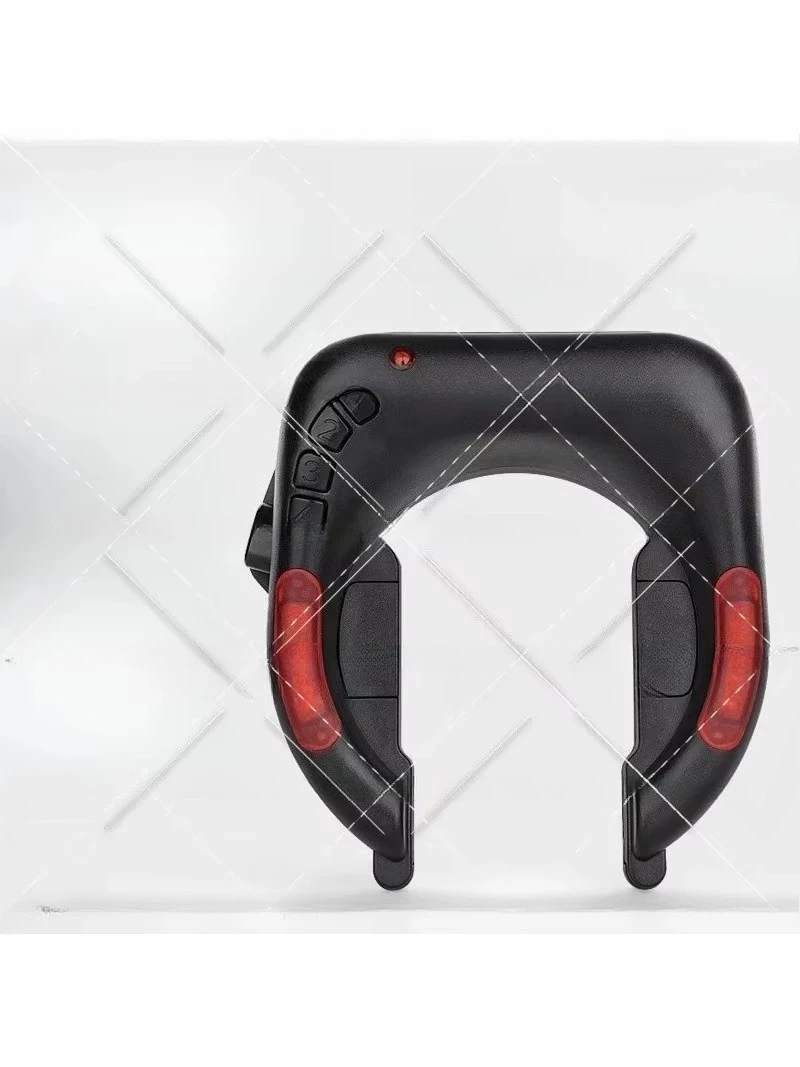 Smart Password Lock Mobile Phone Bluetooth Unlocking Mountain Bike Anti-theft Waterproof Charging Horseshoe Lock with Light