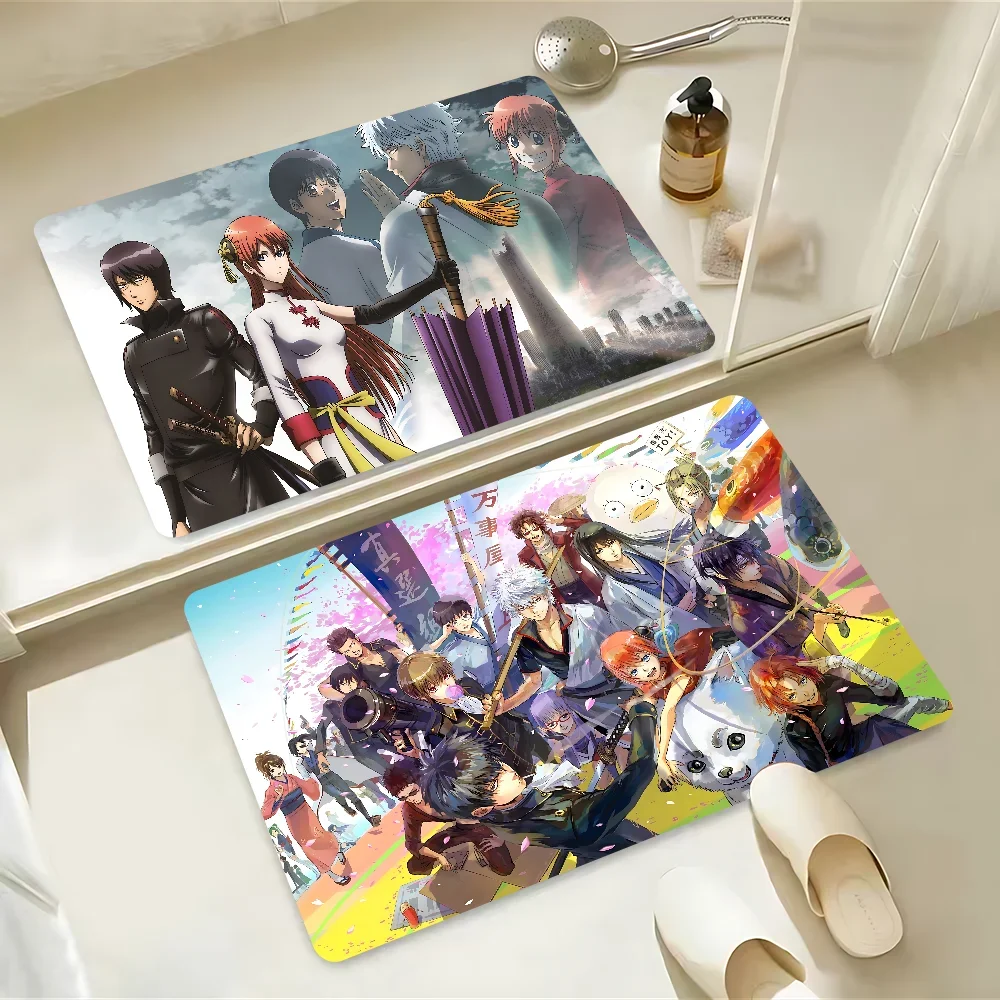 

Gintama Bathroom Mat Kids Room Bedroom Decoration Balcony Anti-Slip Doormat Living Room Welcome Rug