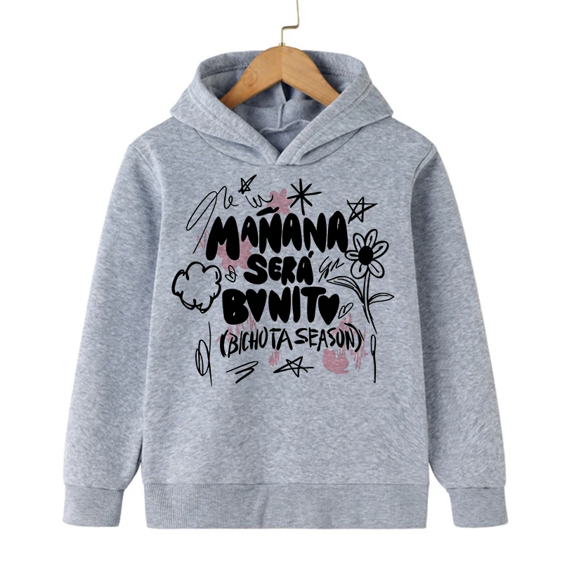 Hip Hop Manana Sera Bonito Karol G Bichot Kid Hoodies Children Sweatshirts Kids Clothes Hoodie Boys Girls Baby Tops Sweatshirt