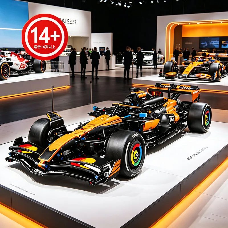 

Конструктор F 1675 деталей, техническая модель гоночного автомобиля McLaren MCL39 в масштабе 1:8, оранжевый, MOC, Формула-1, игрушка-конструктор для сборки, подарок для мальчиков