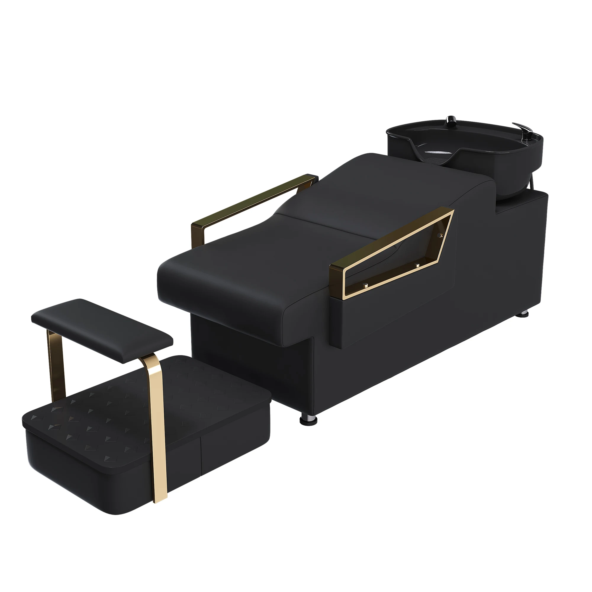 

Hot Selling Modern Thai Shampoo Chair Stainless Steel Salon Bed Hair Washing Station for Hair Stylist