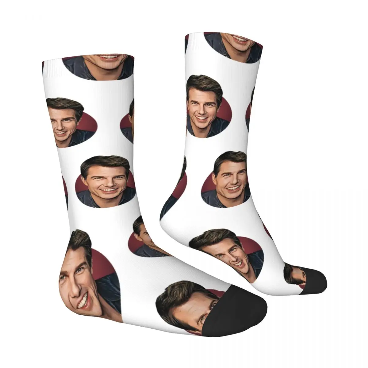 Tom Cruise Cartoon Stockings Design Gothic Socks Autumn Anti-Slip Socks Unisex Men Outdoor High Quality Socks