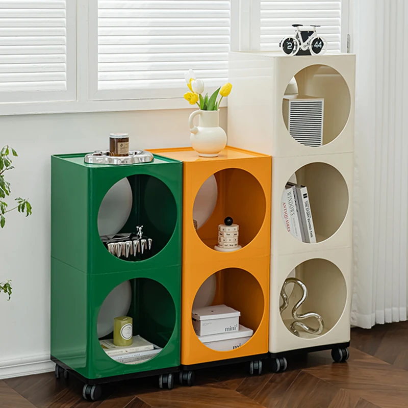 

Mid-Ancient Living Room Cabinet Bedside Table Mobile Storage Cabinet Minimalist Creative Small Cabinet Mini Simple Side Cabinet