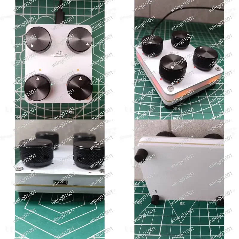 for Customizing CC Data Volume with 4 Rotary Encoders USB C Port Music Host App Compatible MIDI Control Device