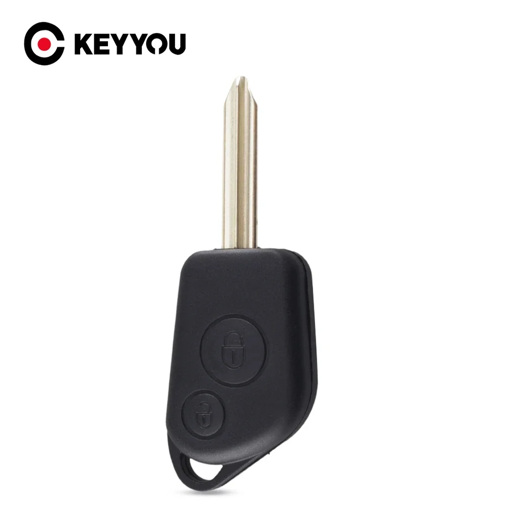 KEYYOU Uncut Blade Case For Citroen Elysee Saxo Xsara Picasso Berlingo Car Styling Replacement Pad Remote Key Shell 2 Buttons