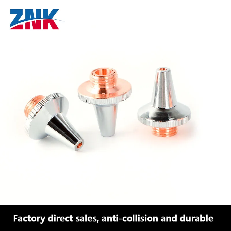 ZNK Laser Three-dimensional Pipe Cutting Machine Nozzle Head Cutting Nozzle 3D Copper Nozzle D15H19M8 Laser Nozzle