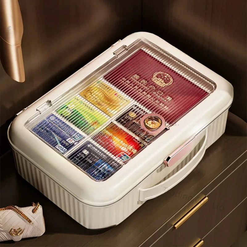 Household bedroom certificate storage box, office document supplies storage box, multi-functional student test paper storage box