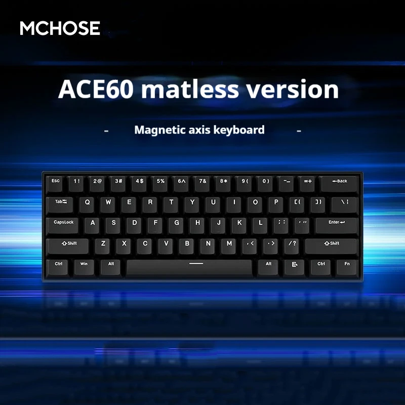 

Machose Ace 60 Pro Series Electronic Sports Magnetic Axis FPS Game Customization RT Accuracy 0.005mm Mechanical Keyboard