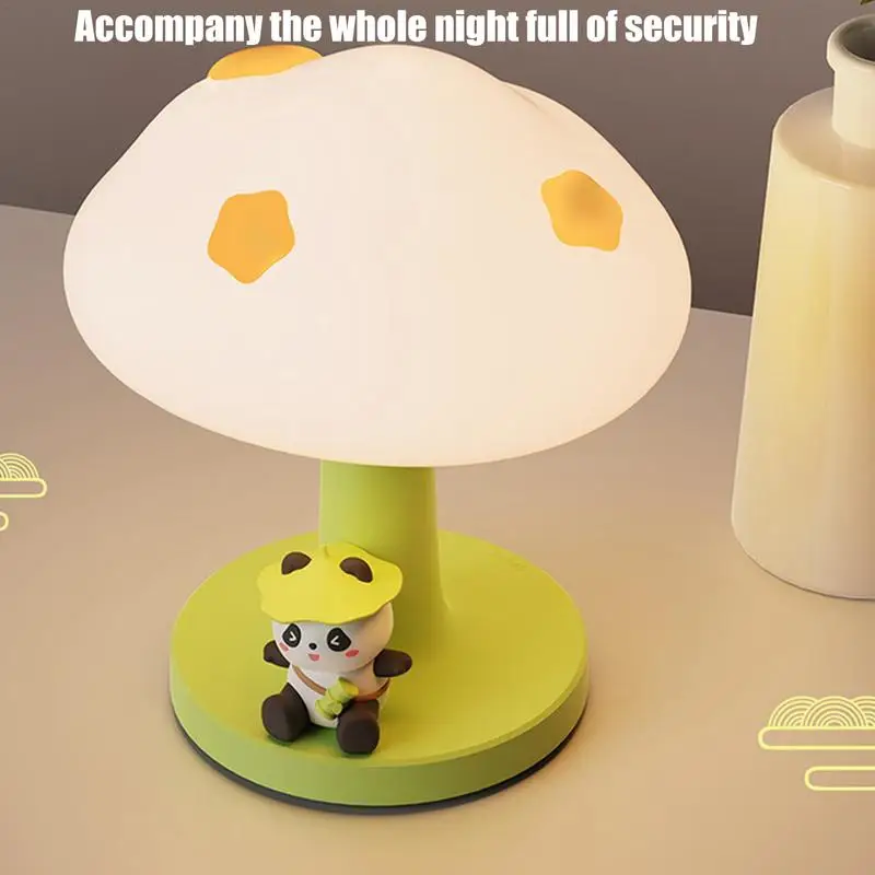 Panda Nightlight Desktop Cloud Shape Light Nursery Cloud Panda Night Lamp For Breastfeeding Reading Working Sleep