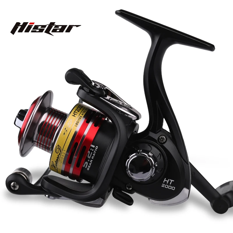 HISTAR K+HT Series 1000-5000 Light Tough 12KG Max Drag 5.2:1 Gear Ratio Metal Spool Left/Right Hand Spinning Fishing Reel