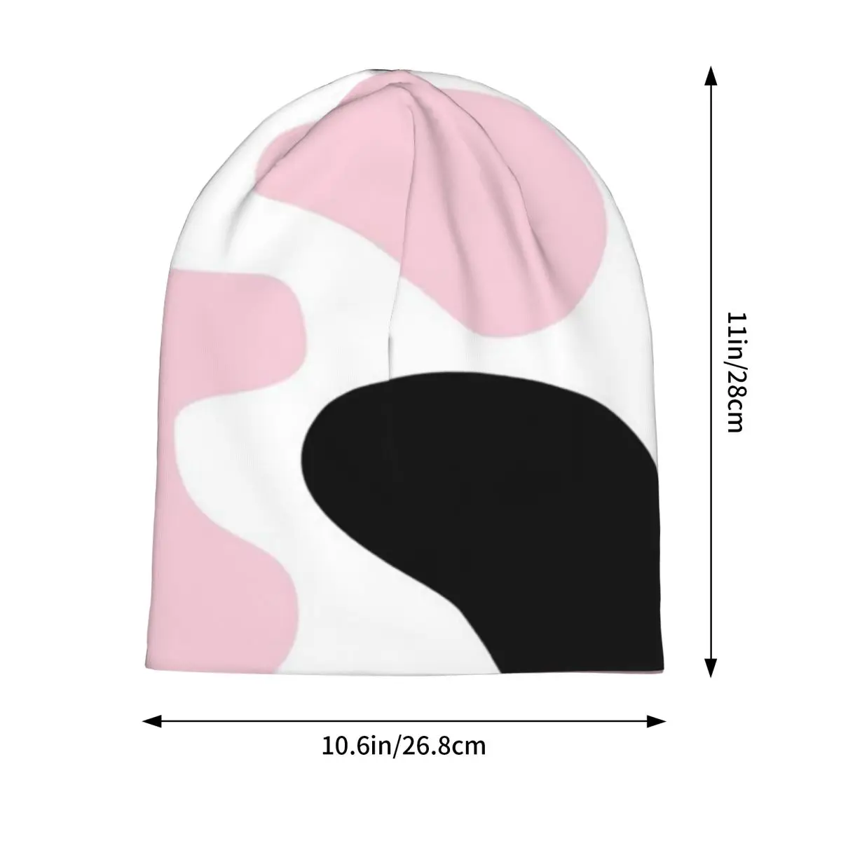Cow Print Spot Heart Cute Kawaii Unisex Adult Beanies Caps Knitting Bonnet Hat Warm Hip Hop Autumn Winter Outdoor Skullies Hats