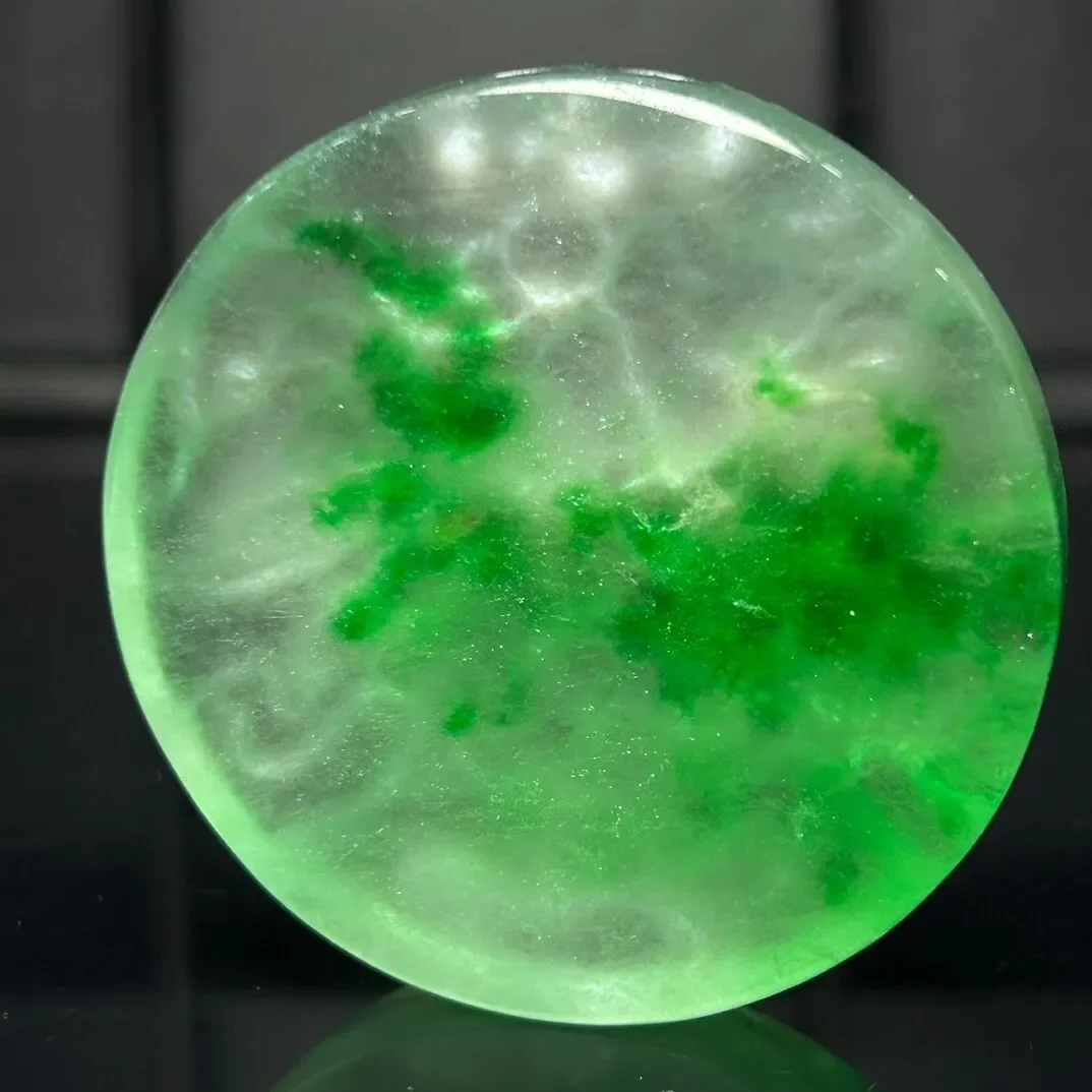 Real Natural High Ice Green Jade Jadeite dragon amulet Pendant&Necklaces