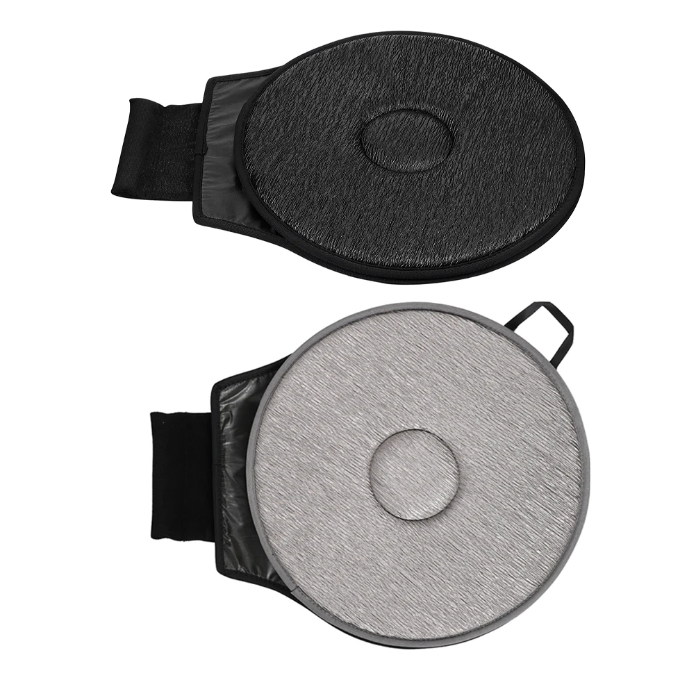 

2pcs Car Seat Swivel Cushion Rotating Pad Smooth 360° EVA Polyester Comfortable Durability Trendy Design Car Interior