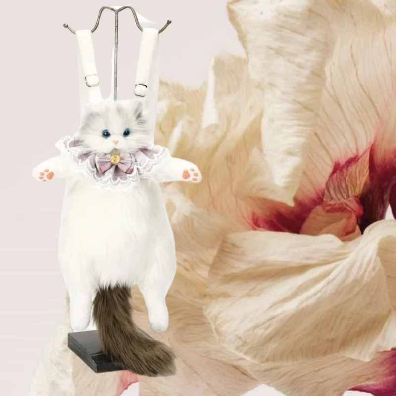 

Simulated Puppet Cat Backpack Female Doll Doll Backpack Plush Doll Toy Birthday Gift Fashion Backpack