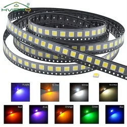 100X Chip SMD LED 0805 5050 di alta qualità Rosso Giallo Verde Bianco Blu Arancione RGB Viola Rosa Diodo emettitore di luce Tensione 3,3 V