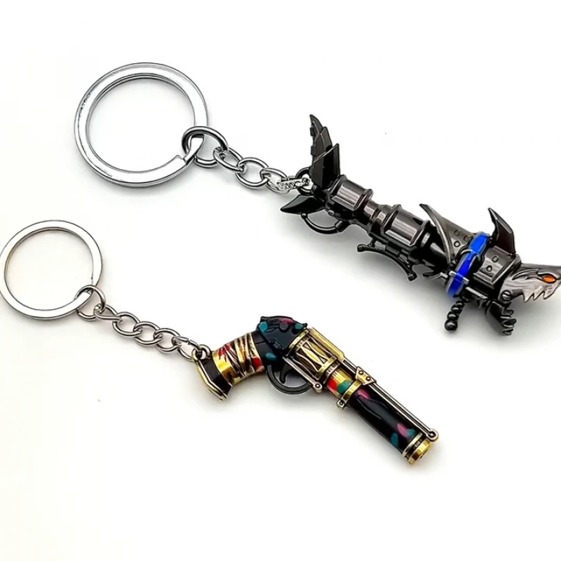 New Fashionable And Exquisite Cartoon Animation Sharpshooter Arcane Jinx Keychain For Men And Women Jewelry Accessories Gifts