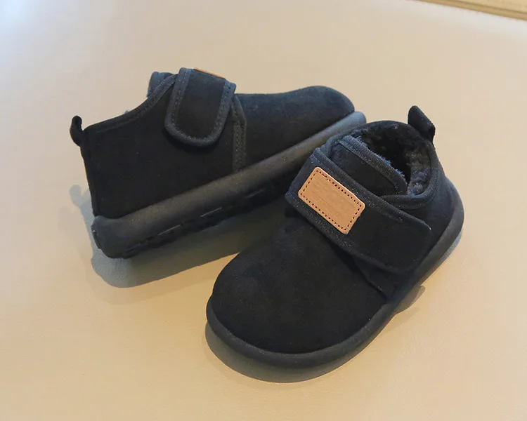 Winter-Fleece-Winterstiefel für Jungen und Mädchen, warm, rutschfest, mit weicher Sohle, Baumwollstiefel, leichte, bequeme Slip-on-Freizeitschuhe für Kinder. – Detail 10