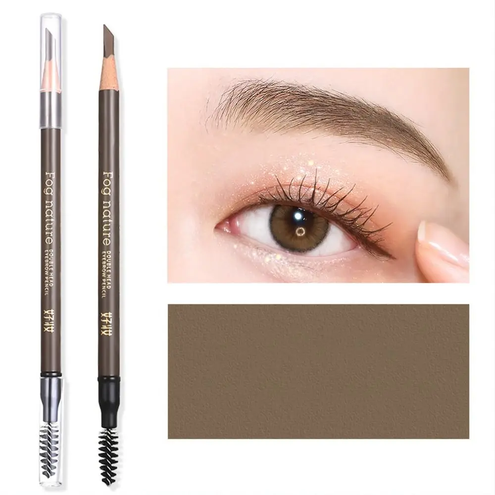 Hard Waterproof Eyebrow Pencil Sweat Resistant Long-lasting Eyebrow Pen Smudge-proof Non Discoloring Eye Brow Definer Beginners