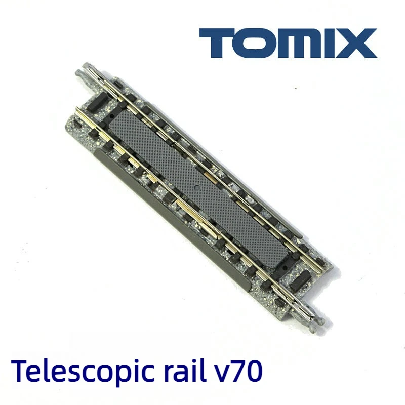 TOMIX N-type 1/160 Train Track 1525/1526 Telescopic Rail 7-9CM Wooden/cement Sleepers Sand Table Scene Decoration