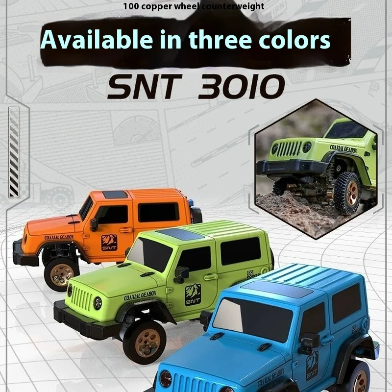 1/64 Mini Wrangler 4wd Remote Control Climbing Off Road Vehicle Toy Boy Birthday Gift Desktop Ornament Collectibles Toy