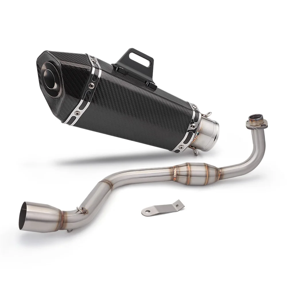 

STLF Motorcycle Exhaust Carbon Muffler Contact Middle Middle Pipe for M3 MSX 125 MSX125 slip on 2013-2019