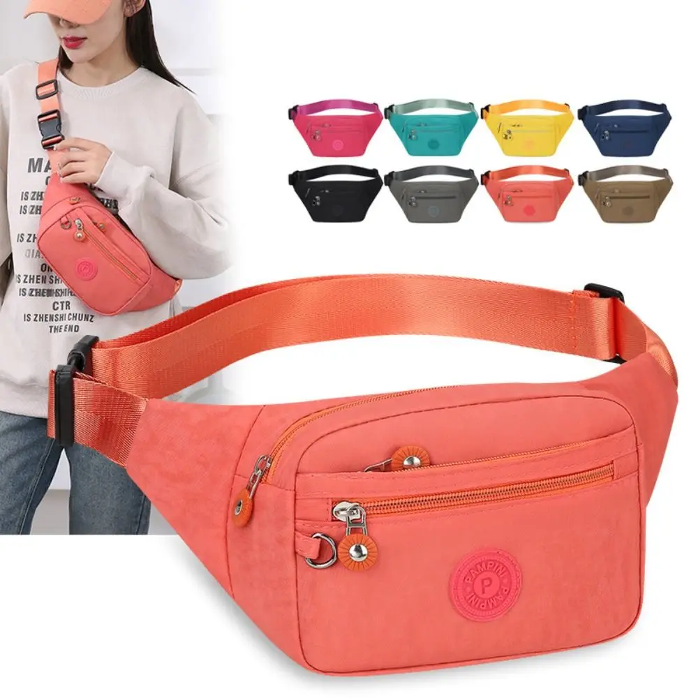 Large Capacity Sports Waist Bag Portable Oxford Casual Fanny Pack Multifunction Chest Bag Outdoor