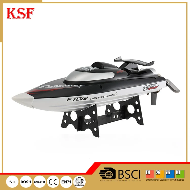 Feilun FT012 Easy Operation Long Range 2.4G Black Remote Control Fishing Bait Boat