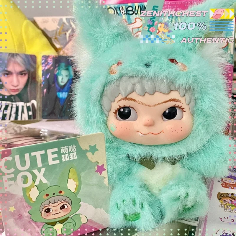 

Аутентичная серия Wakuku Fox & Bunny Trickor Treat, виниловая слепая коробка для лица, очаровательные фигурки для домашнего офиса, специальный подарок