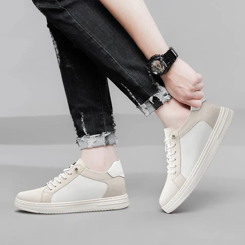 럭셔리 남성용 엘리베이터 신발 높이 증가, 보이지 않는 8cm 높이 증가, 스포츠 스니커즈, 더 높은 리프트 가죽 신발  Best5