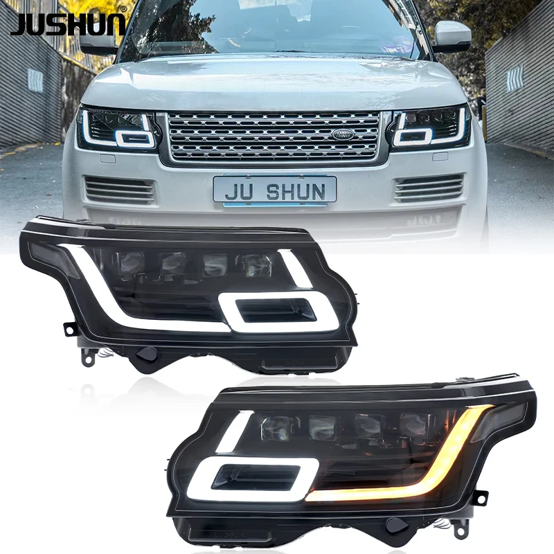 Direct Deal Land Rover Range Rover Upgrade Matrix 2013-2017 L405 Headlights White Matrix LED Lights 8000K Color New 12V