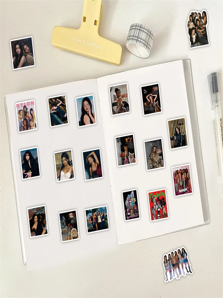 78 pièces KATSEYE nouvelle série HD impression autocollant étanche autocollants pour ordinateur portable DANIELA LARA MANON MEGAN SOPHIA YOONCHAE Fans cadeaux