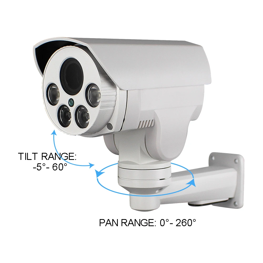 Double Antenna 10X Zoom 5-50MM Security WiFi Wireless 4G Lte IP PTZ Outdoor Camera