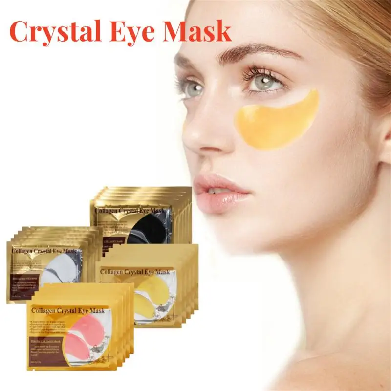 10pcs=5pairs Gold Collagen Eye Mask skincare Anti-Aging Anti Dark Circles Remove Puffiness Moisturizing Eye Patches Skin Care