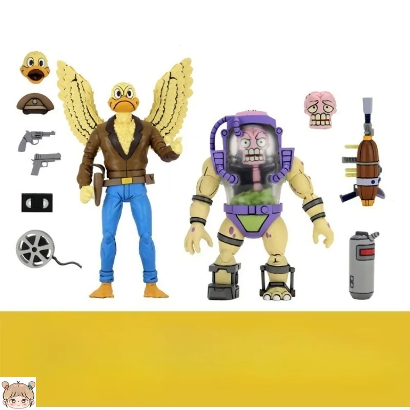 

NECA Toys Teenage Mutant Ninja Turtles Ace Duck and Mutagenman Action Figures Collection Doll Decoration Gift