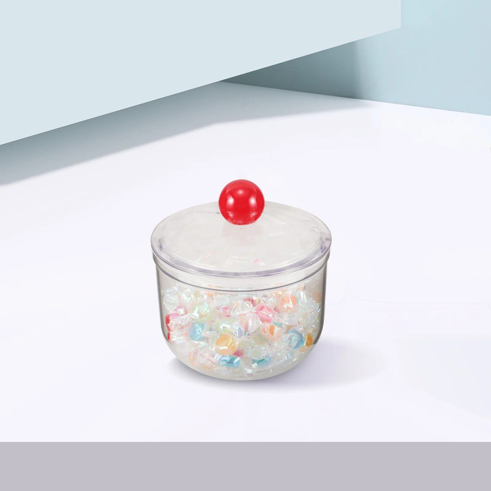 

900Ml Candy Jar Transparent Airtight Plastic Canisters For Kitchen Storage Cotton Swabs Balls Pads Organizer Food Jar Container