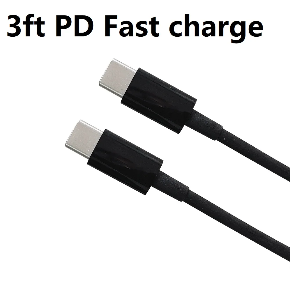 USB C to USB C Cable 3ft 60W Type C PD Fast Charge Cord Compatible with Samsung Galaxy S21/S21+/S20+ Ultra Note 20, Pixel 4/3 XL