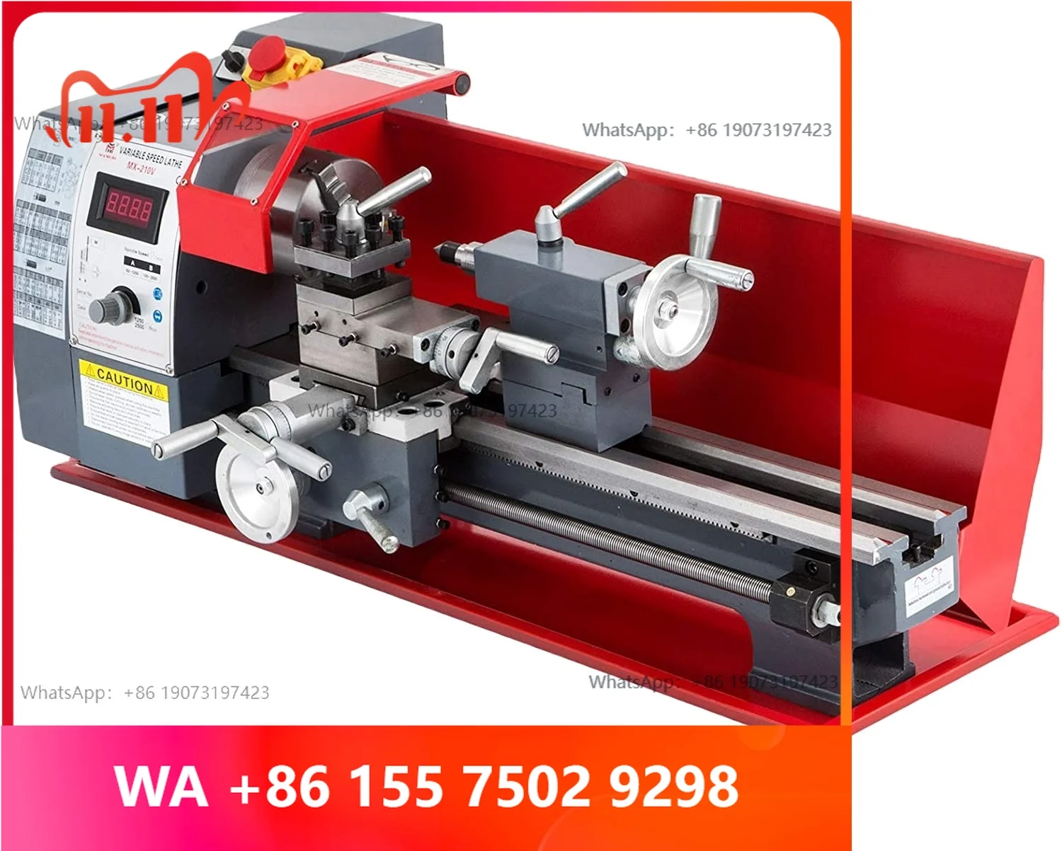 Best Sell Mini CNC Lathe hine Multi Purpose Combo Lathe 210*400 mm