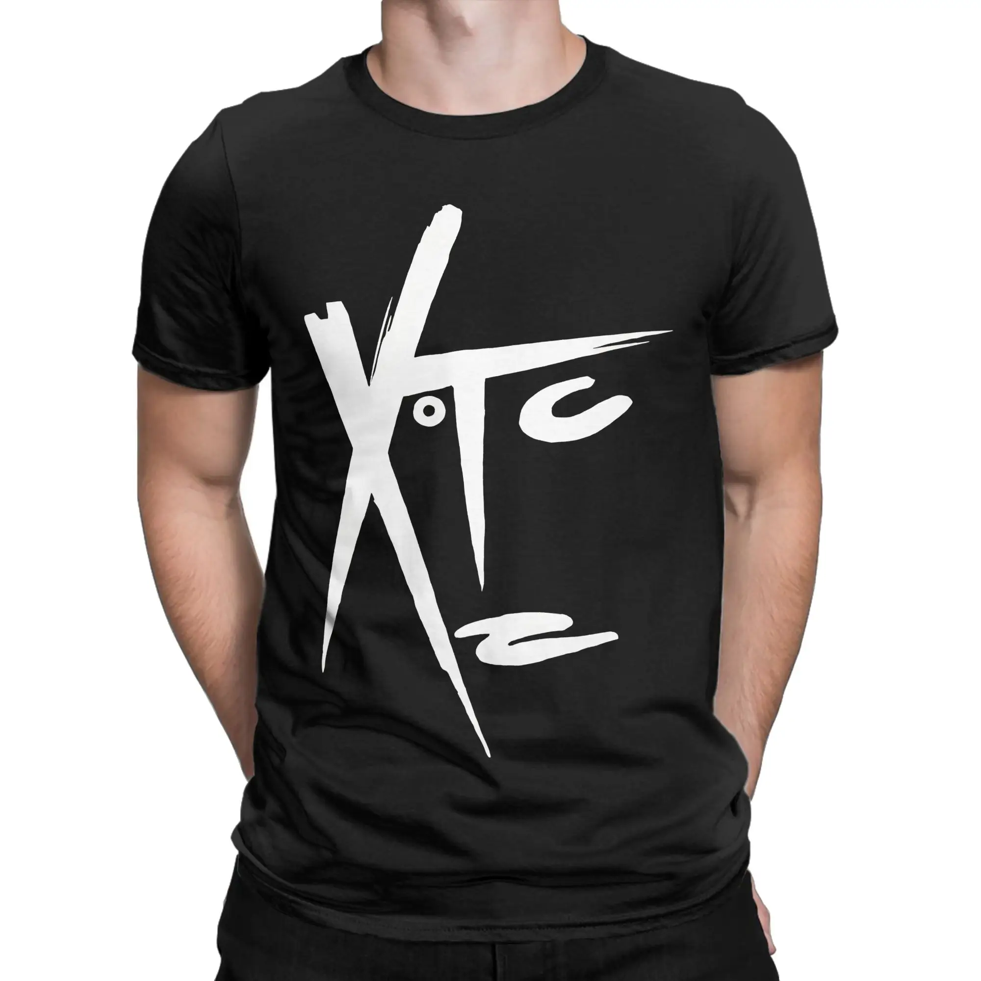 Vintage New‑Wave Album‑Cover Style Classic XTC Funny Graphic 100% Cotton T-Shirt Tops Tees For Men