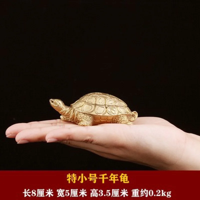 Pure First Birthday Banquet Millennium Copper Baby Anniversary Commemorative Stepping Turtle Chinese