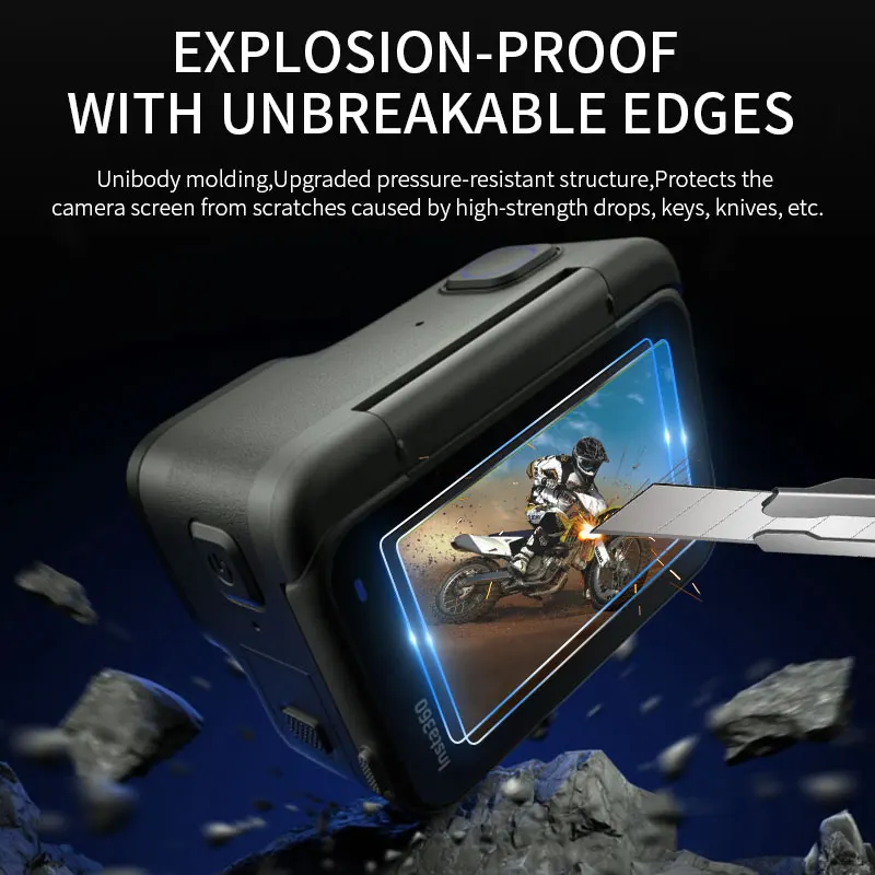 สําหรับ Insta360 Ace/Ace Pro กล้องเลนส์หน้าจอสัมผัสฟิล์ม Protector Anti-Scratch ป้องกันการระเบิดความโปร่งใสสูงฟิล์มชุด