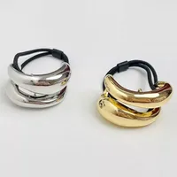 Simple Chunky Hollow Double-layer Metal Hair Clips For Women Hairbands Elastic Scrunchies Hair Ropes Fashion Hair Accessories - Image 6