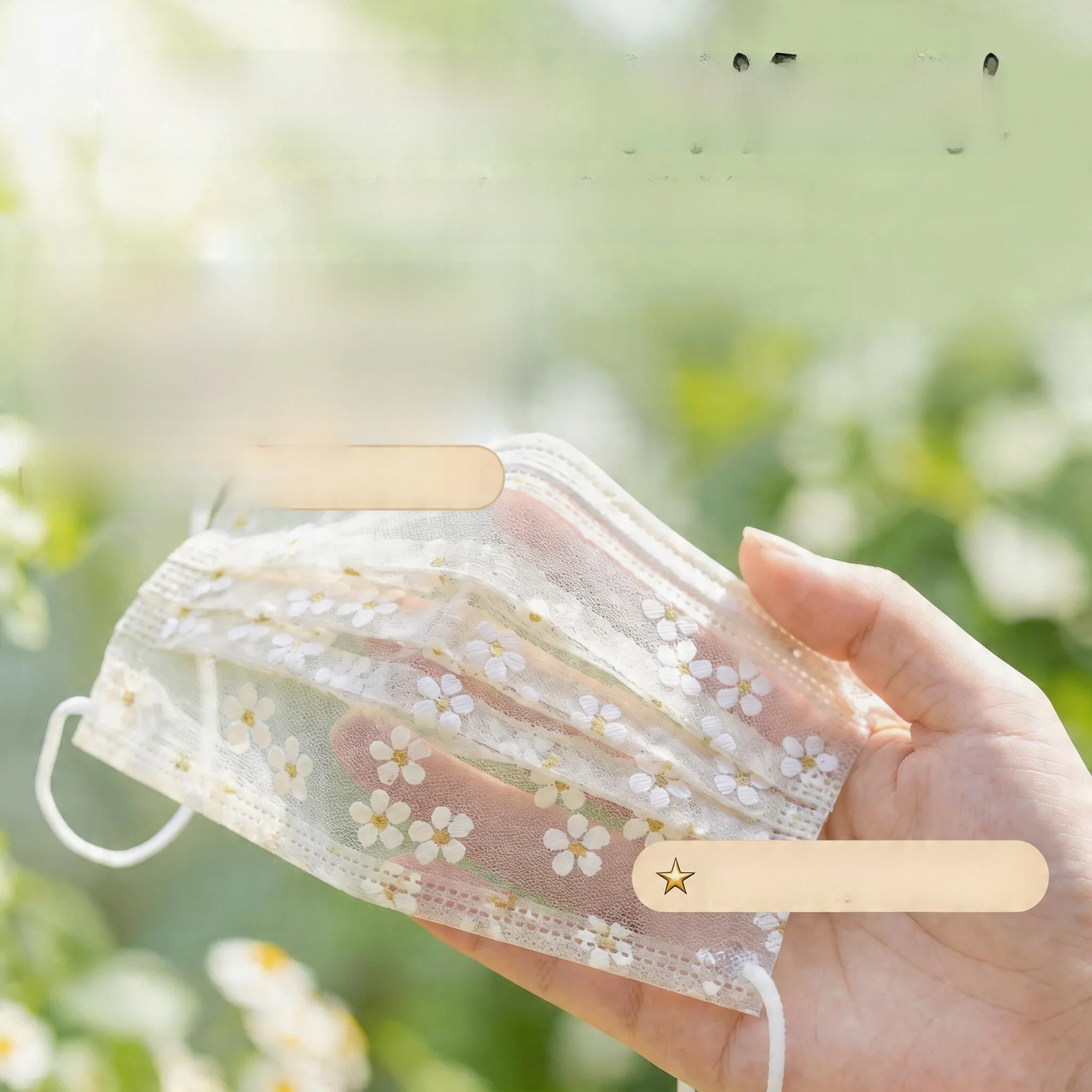 

Women's Sun Protection Breathable Thin Mask UV Protection Dust Net Face Mask Summer Outdoor Activity Anti-droplet Mask