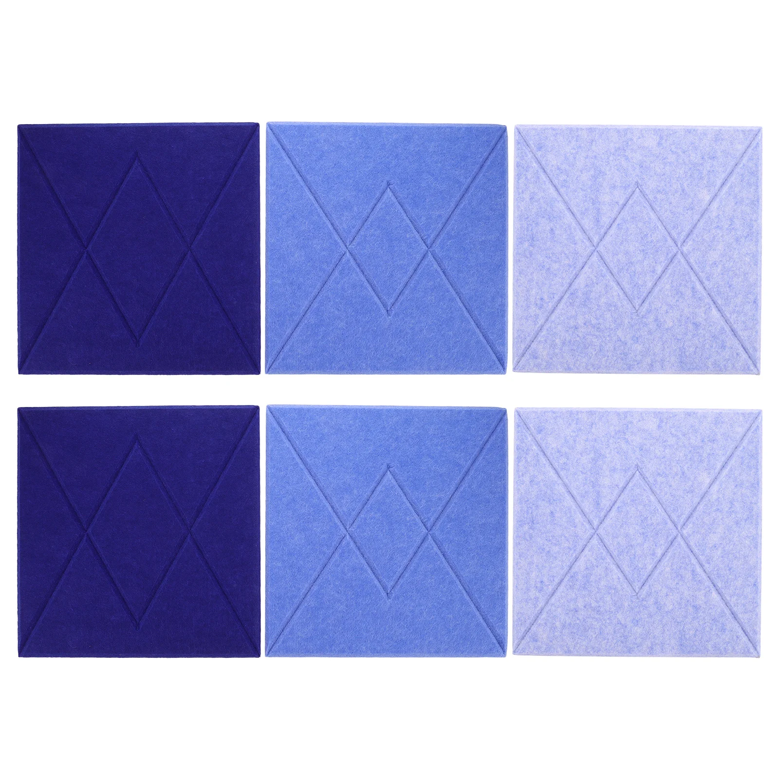 6 قطعة بلاط الحائط اللباد نمط الخامس مخطط لينة لوحة الإعلانات الزخرفية لغرفة مكتب الفصول الدراسية صورة متعددة الوظائف #2