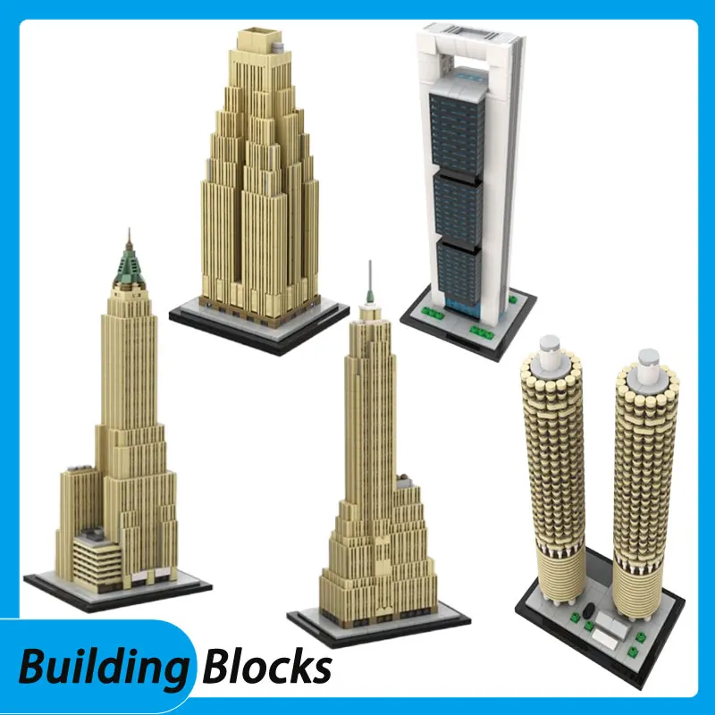 

Spot Small Particle Assembled Building Blocks MOC-184706 1027pcs 177243 Tower Building Toy Stereoscopic Model Gift Puzzle DIY Or