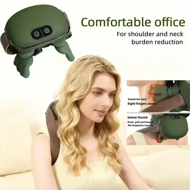 

New Wireless Electric Neck And Shoulder Muscle Massager Shoulder And Back Kneading Massage Shawl Neck Masajeador Relax Muscle