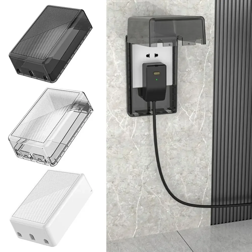 86-type schakelaar beschermhoes transparante waterdichte elektrische stekkerafdekking spatwaterdichte zelfklevende beschermer voor thuis