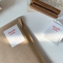 100pcs /5*6cm White Rectangular Stickers For Gift Boxes Sealing Self-adhesive Copperplate Paper Labels  Shop Packaging Stickers