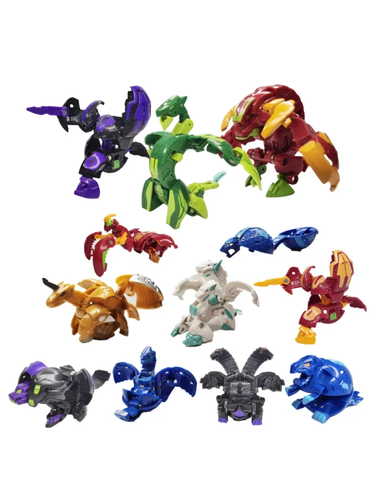 Zestaw Kolekcjonerski Bakugane - Transformujące się Kule Bitewne Zwierzęta, Oryginalna Seria, Figurki Akcji z Kartami Bakugane, Prezent dla Chłopców, Zabawki dla Dzieci