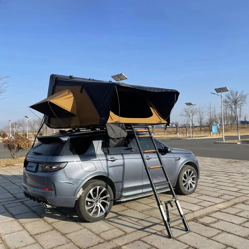 

3-4 Person Aluminum Hard Shell Roof Top Tent Outdoor Hiking Camping Glamping Car Rooftop Tent