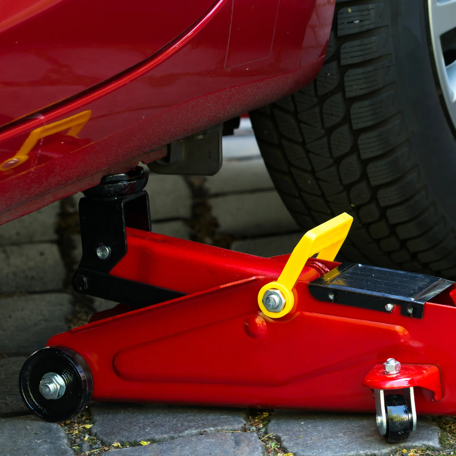 Cric horizontal hydraulique, roue pivotante avant en acier Durable pour un assemblage facile, roue de cric de remorque, accessoires de remorque utilitaires